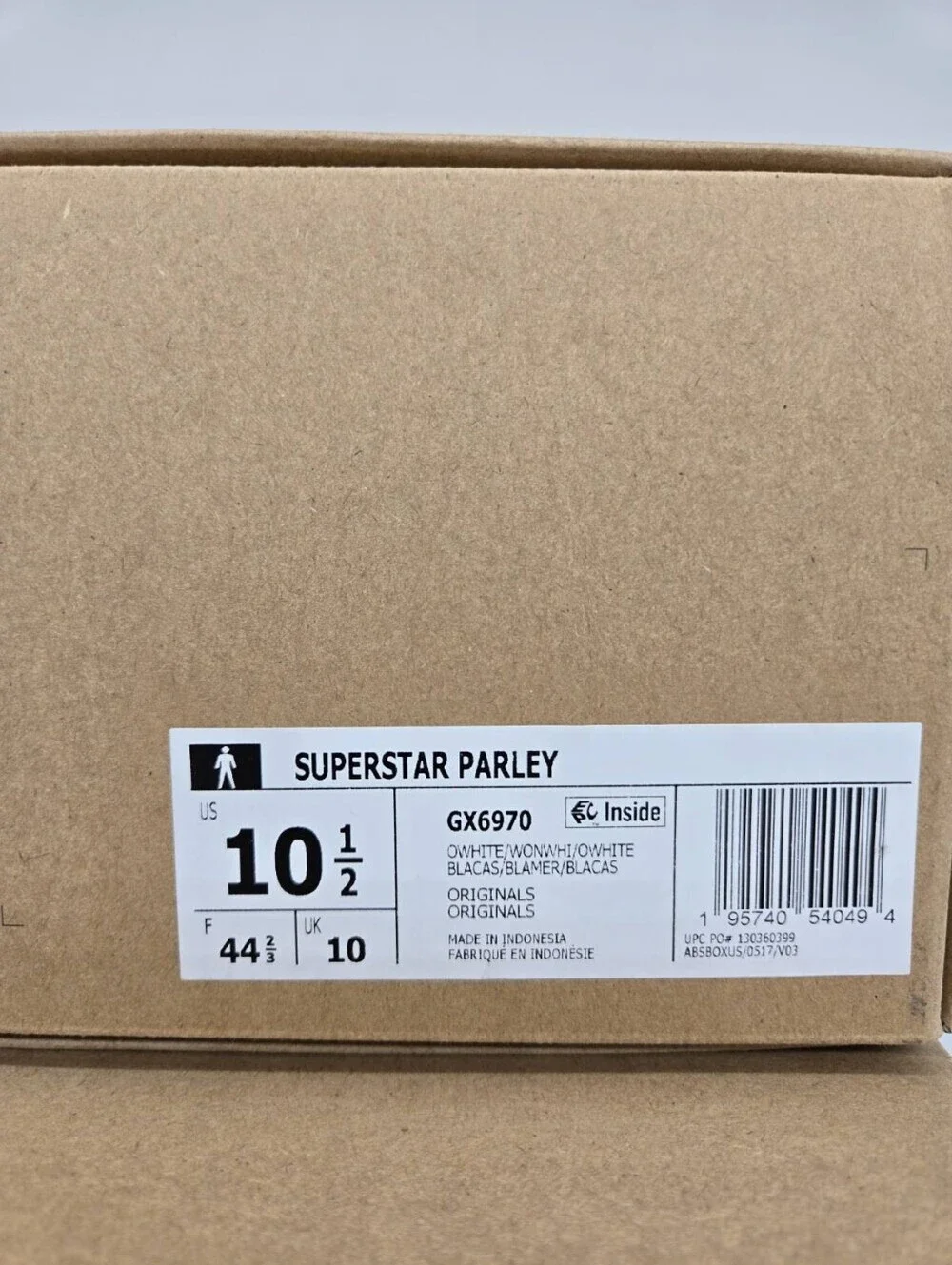 adidas Men's Parley x Superstar GX6970 Off White Shoes Size 10.5